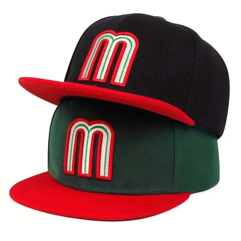 Adjustable M Letter Embroidery Baseball Cap / Hat