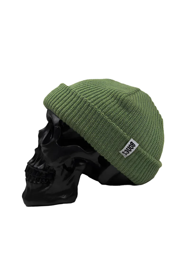 BILLY BONES CLUB LOW KEY DOCKER BEANIE - SAGE