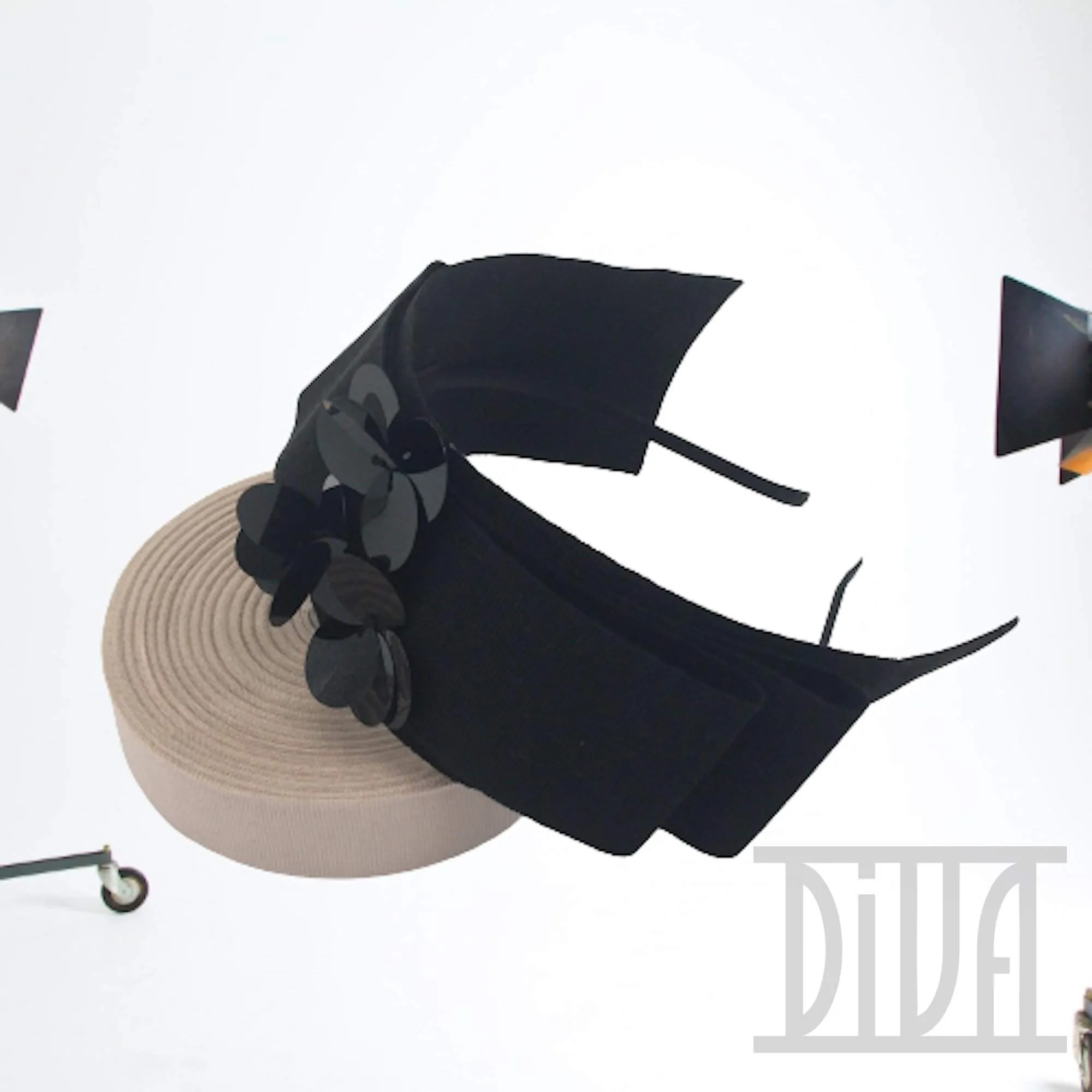 Bow Fascinator with Sequins