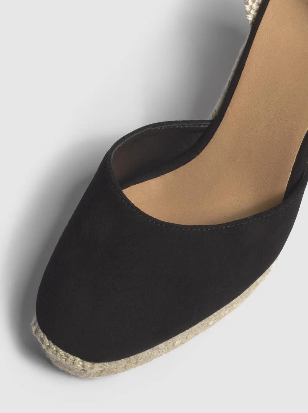 CARINA SANDALS WEDGE | NUBUCK BLACK
