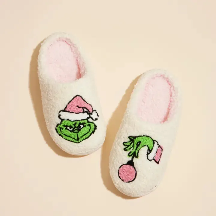 Christmas Grinch Slippers