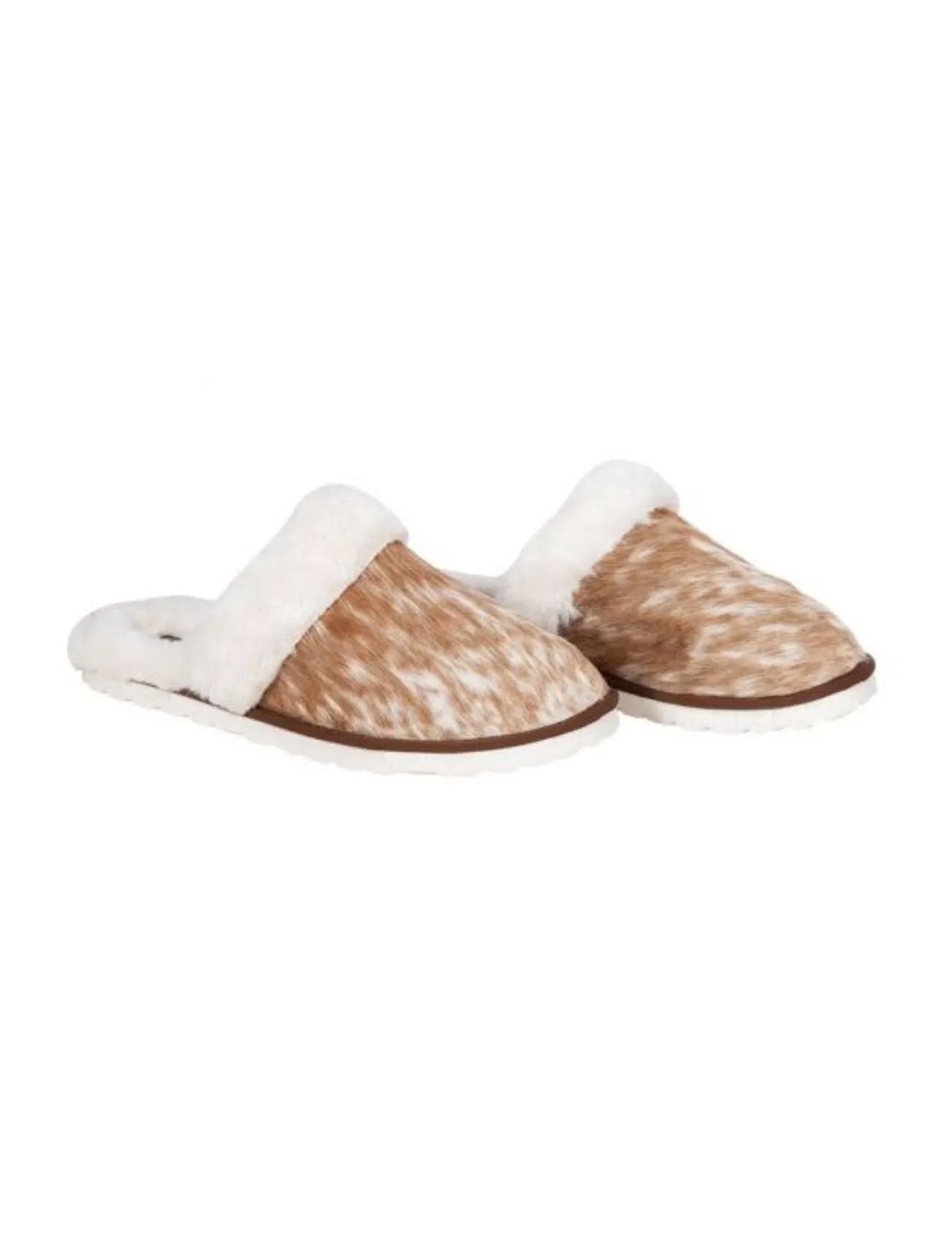 Cowhide  Hair on Hide Western Style Slippers by Myra