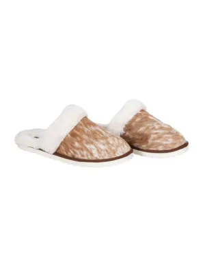 Cowhide  Hair on Hide Western Style Slippers by Myra