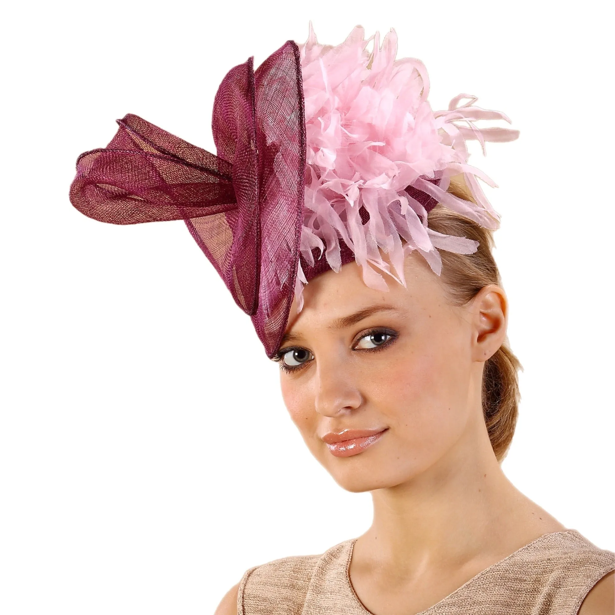 Derby Fascinator Hat with Silk Flower