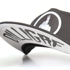 DILLIGAF Middle Finger Snap Back Baseball Cap