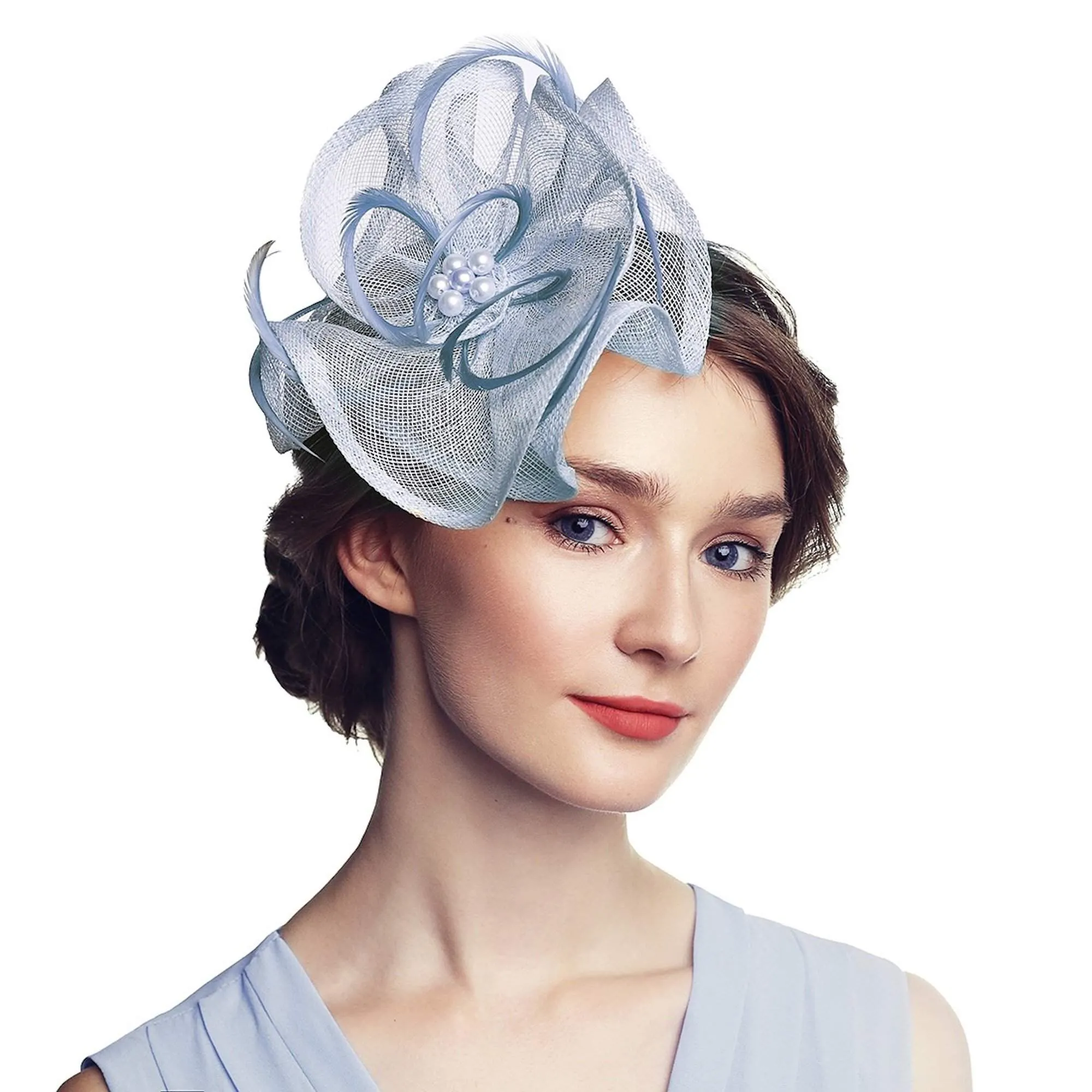 Flower Fascinator Hat Tea Party Wedding Headwear