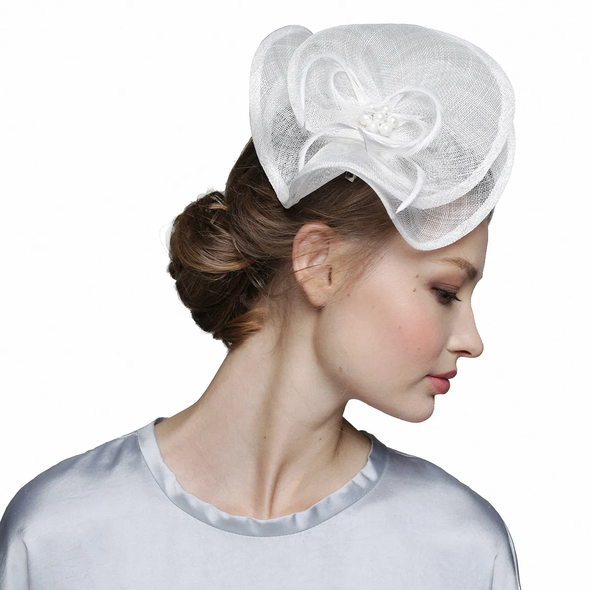 Flower Fascinator Hat Tea Party Wedding Headwear