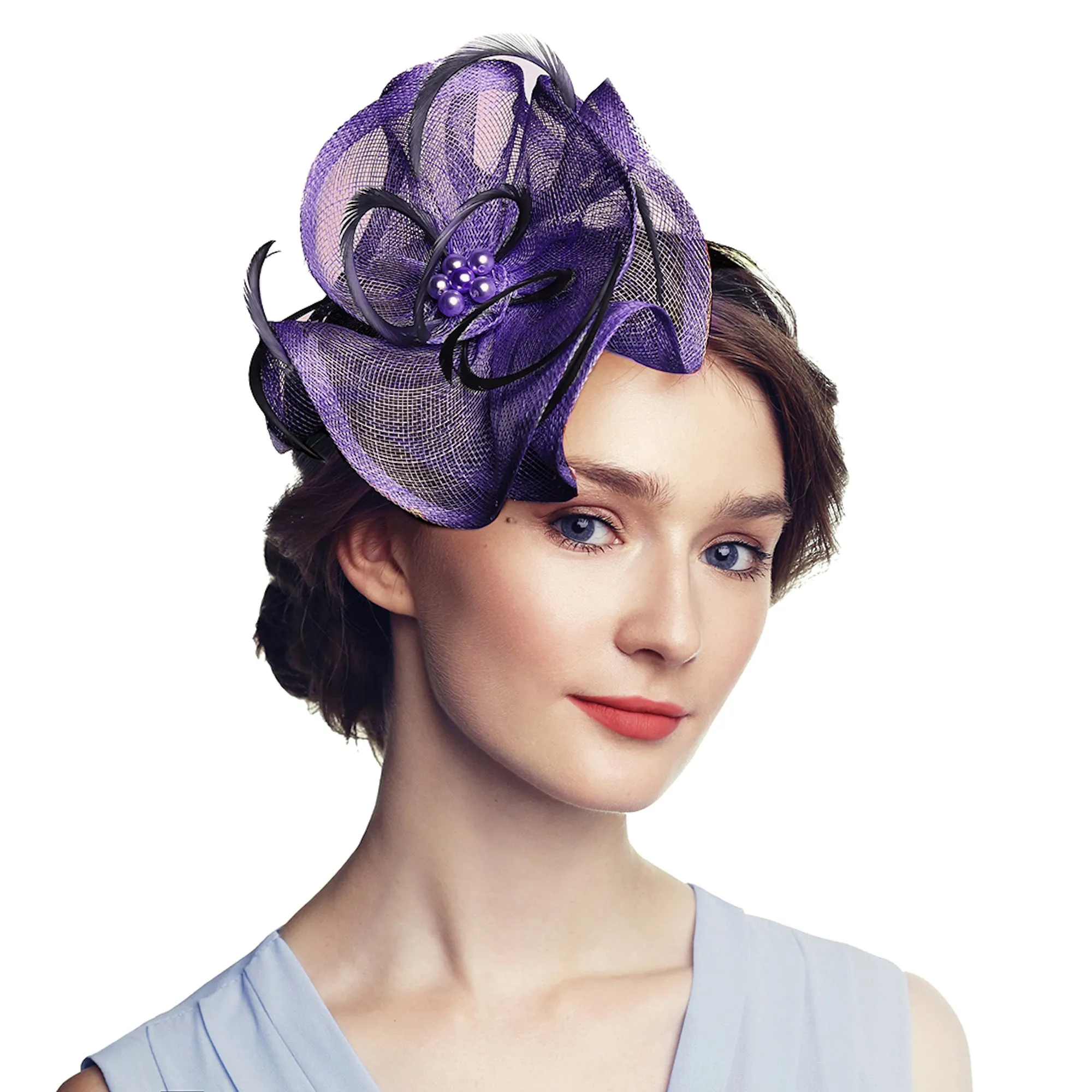 Flower Fascinator Hat Tea Party Wedding Headwear