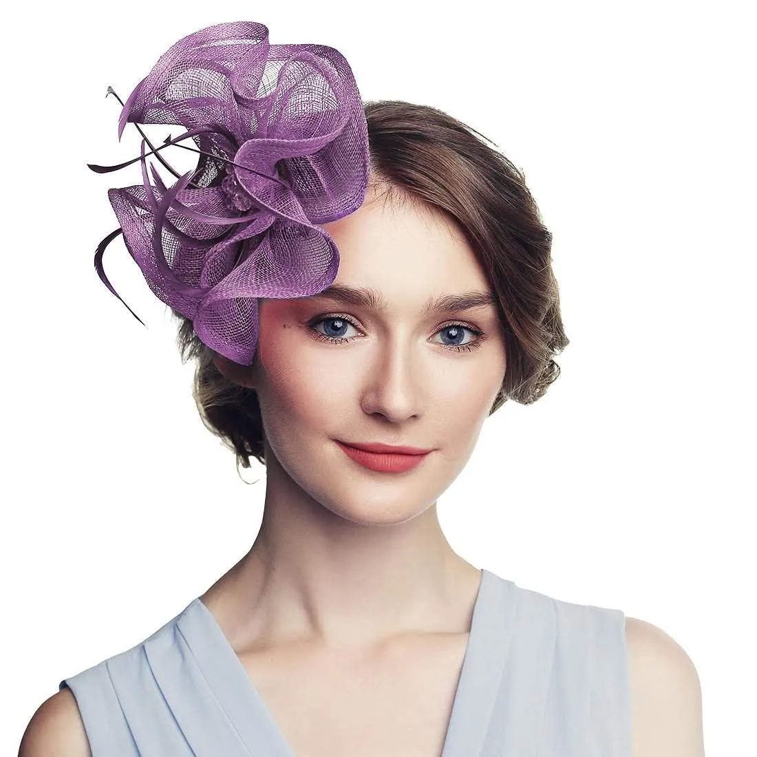 Flower Fascinator Hat Tea Party Wedding Headwear