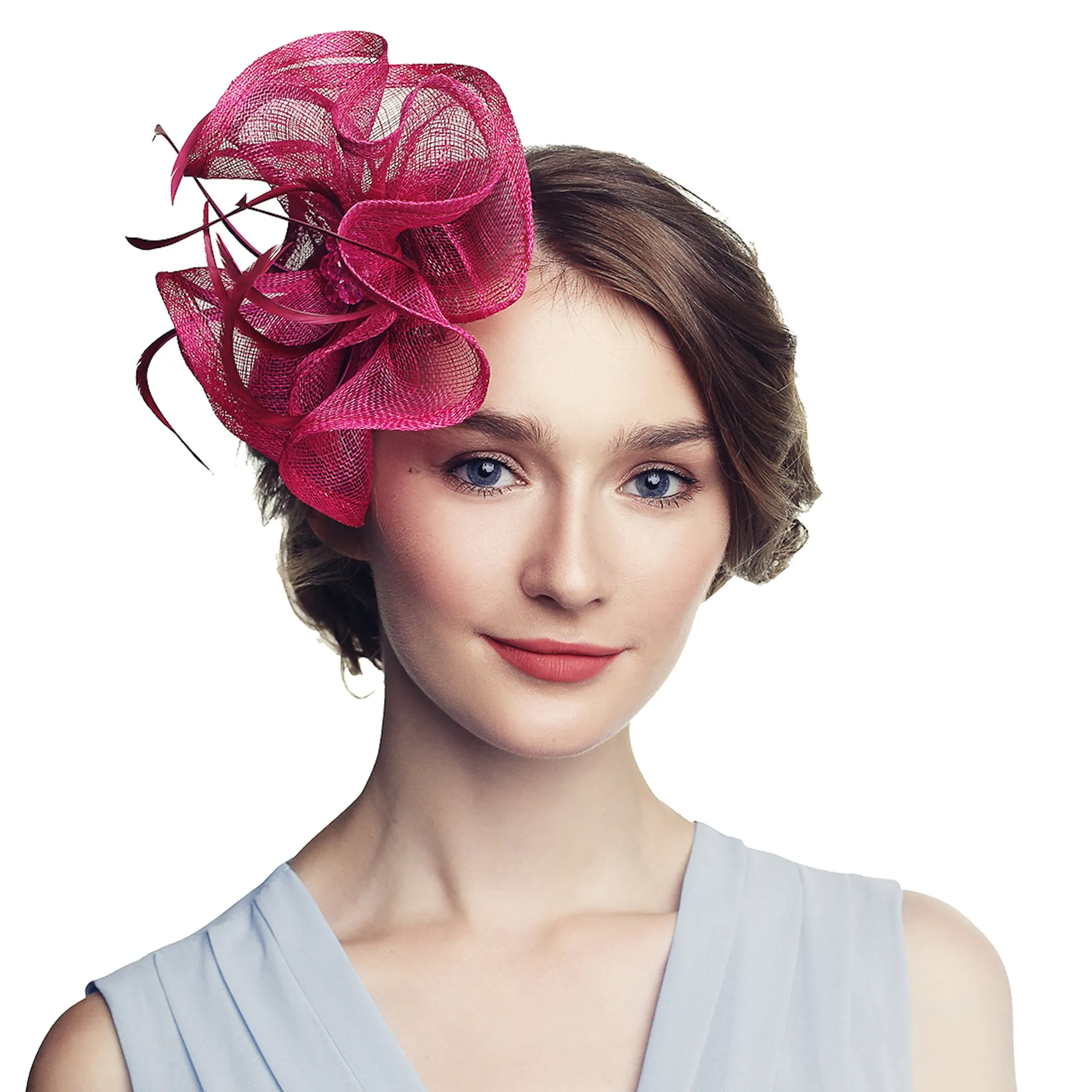 Flower Fascinator Hat Tea Party Wedding Headwear