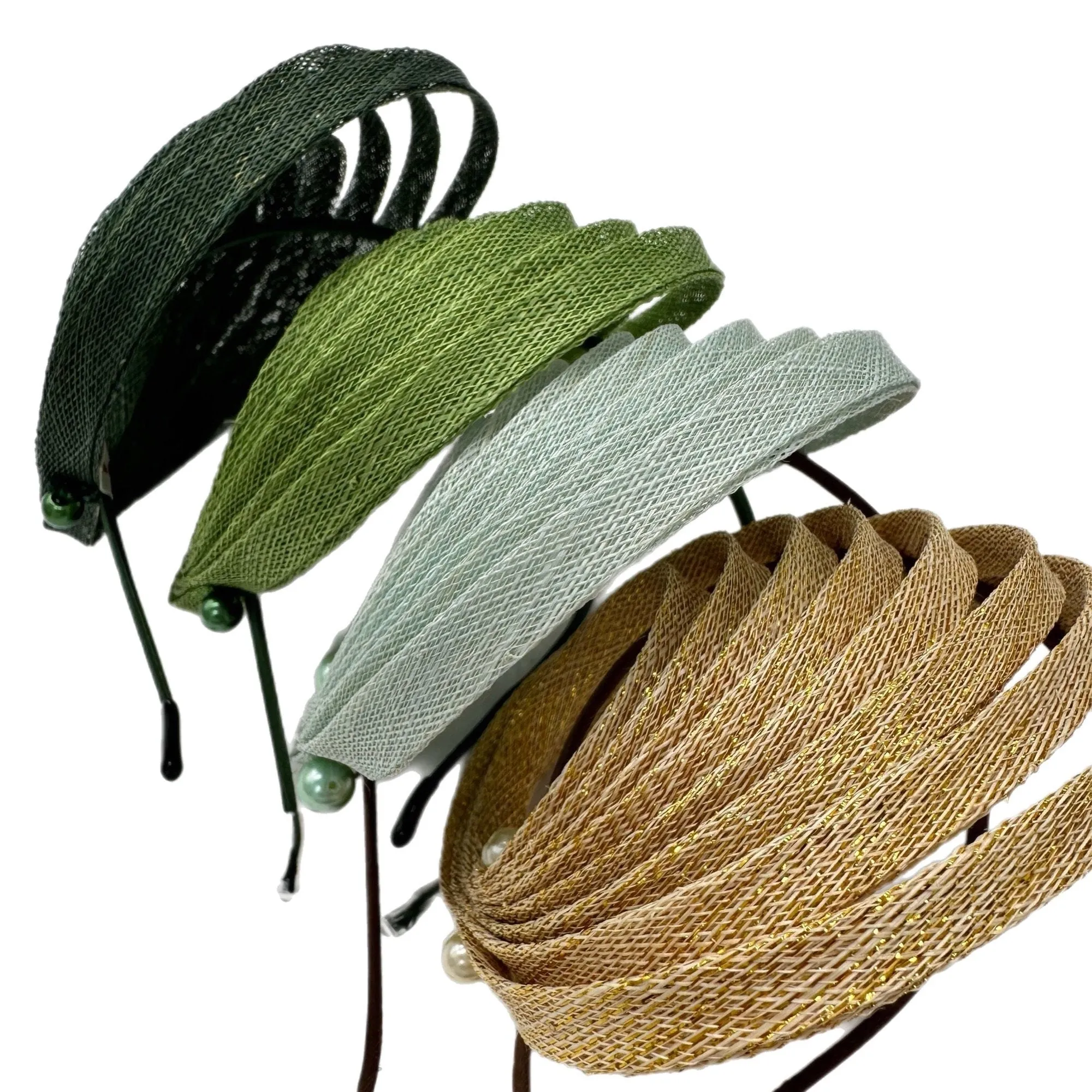 Green Fascinator Hats Wedding Tea Party ChurchHeadwear