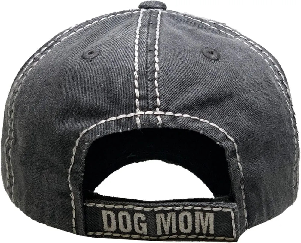 KBV1362 "World's Best Dog Mom" Vintage Washed Baseball Cap