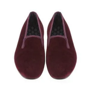 KNIGHTSBRIDGE AUBERGINE VELVET SLIPPER