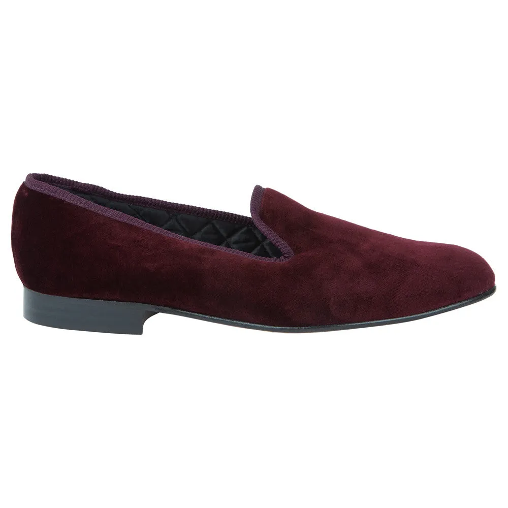 KNIGHTSBRIDGE AUBERGINE VELVET SLIPPER