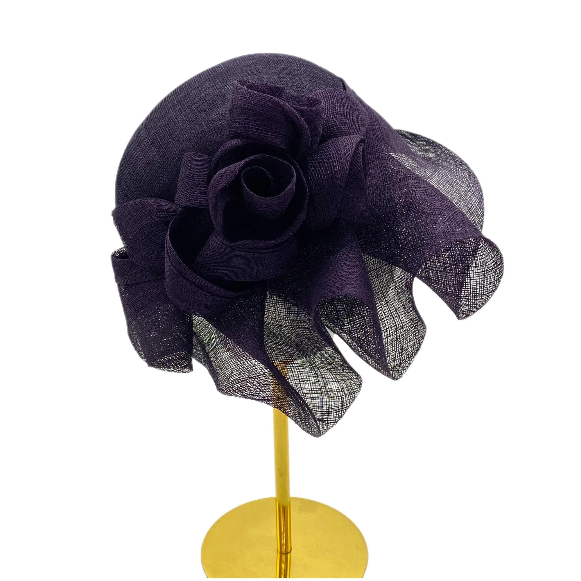 Lovely Cloche with Flowers Derby Wedding Hat