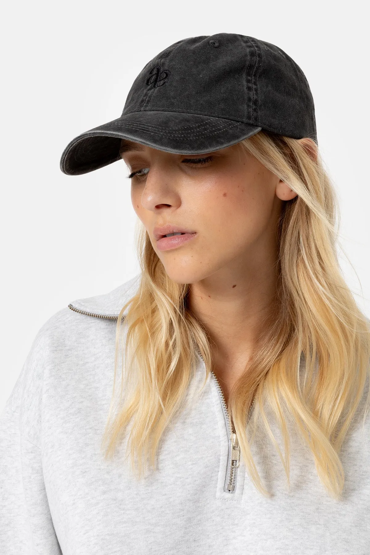 Maurice Baseball Cap | Vintage Black w/ black me logo