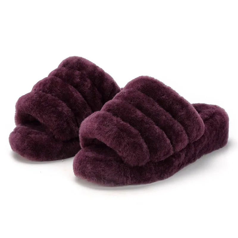 Sheepskin Wool Women's Slippers