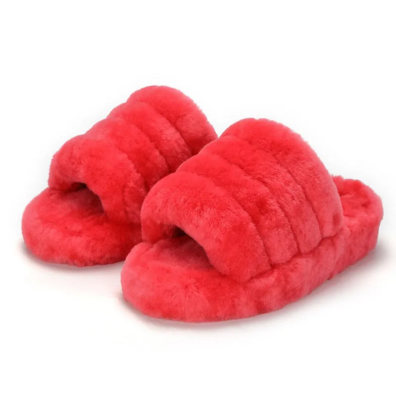 Sheepskin Wool Women's Slippers