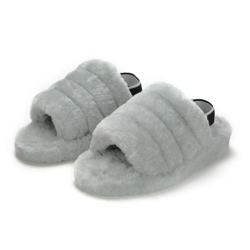 Sheepskin Wool Women's Slippers
