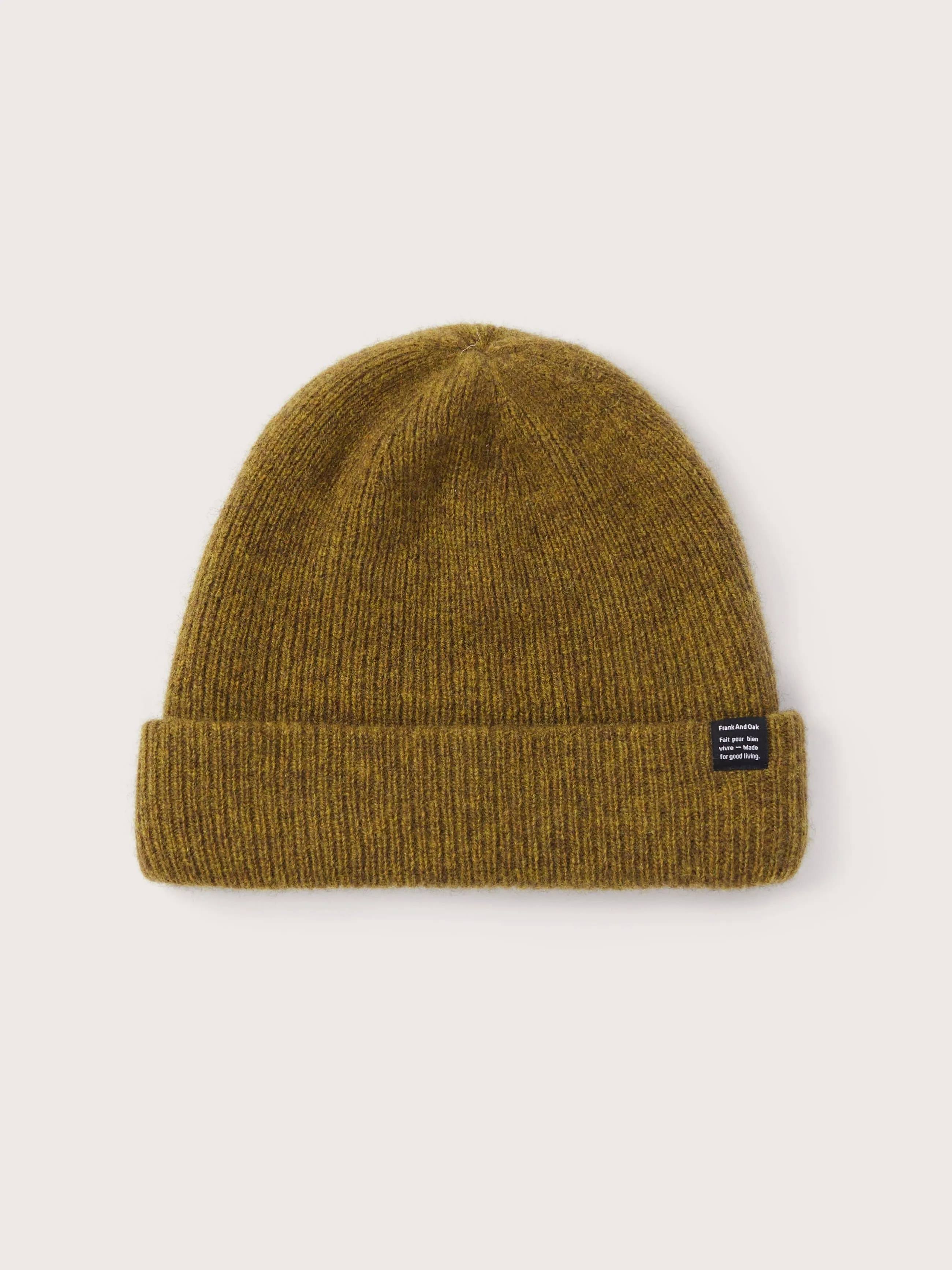 Yak Wool Beanie in Olive